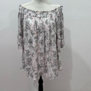 Torrid polyester off shoulder blouse size 1